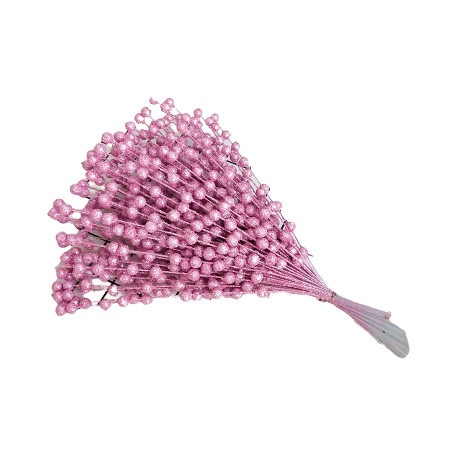 1 Bouquet Beaded Stick Bouquet Realistic Wide Application Plastic Floral  String Imitation Pearl Flower Bouquet Sticks for Home